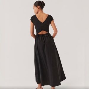 Fun black maxi with crossover back